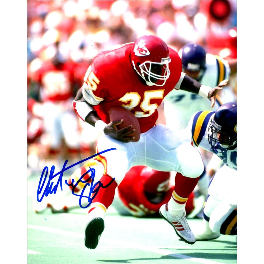 Christian Okoye Signed 8x10 Photo - Kansas City Chiefs NFL Auto Football